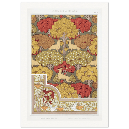 Cerfs et arbres | Museum - Quality - Lyrea