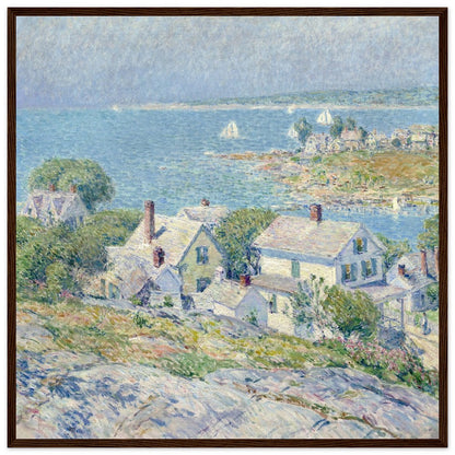 New England Headlands by Childe Hassam | Wooden Framed Poster - Lyrea