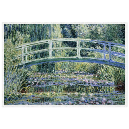 Claude Monet's "Water Lilies and Japanese Bridge" Wooden Framed Poster - Lyrea