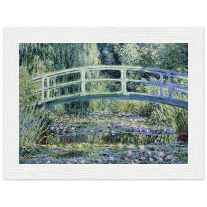 Claude Monet's "Water Lilies and Japanese Bridge" Wooden Framed Poster - Lyrea
