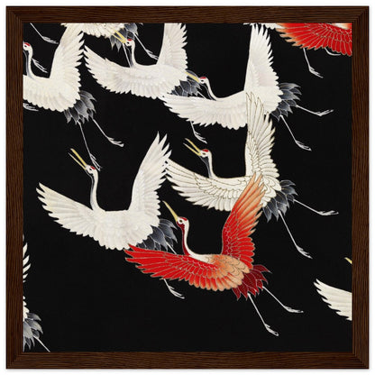 Furisode | Classic Semi - Glossy Paper Wooden Framed Poster - Lyrea