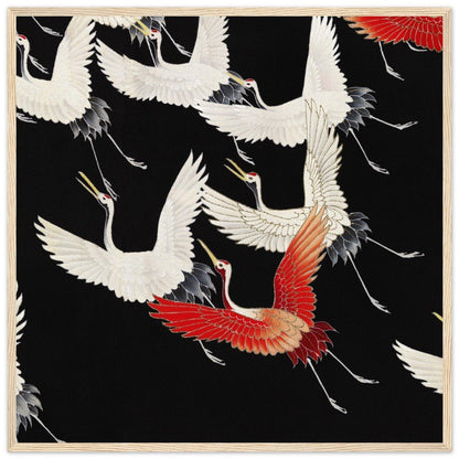 Furisode | Classic Semi - Glossy Paper Wooden Framed Poster - Lyrea