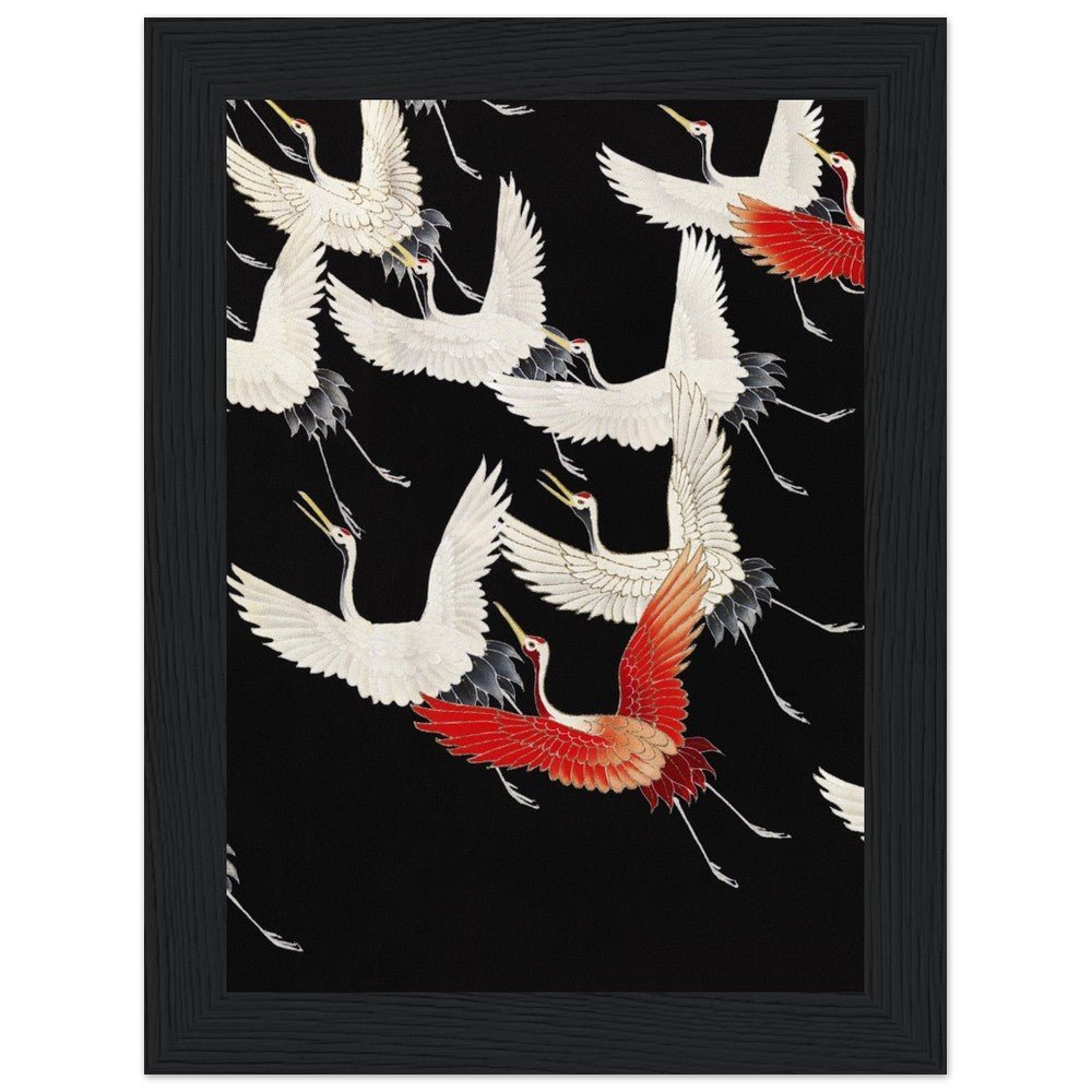 Furisode | Classic Semi - Glossy Paper Wooden Framed Poster - Lyrea