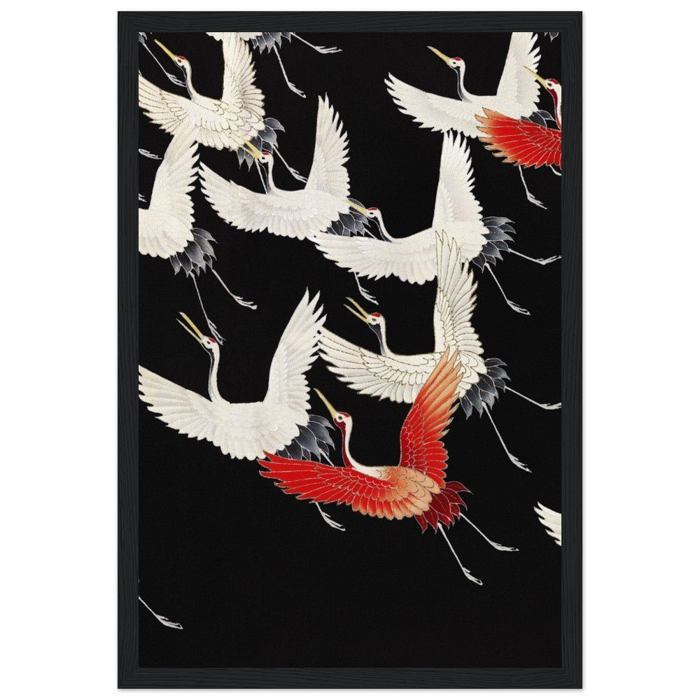 Furisode | Classic Semi - Glossy Paper Wooden Framed Poster - Lyrea