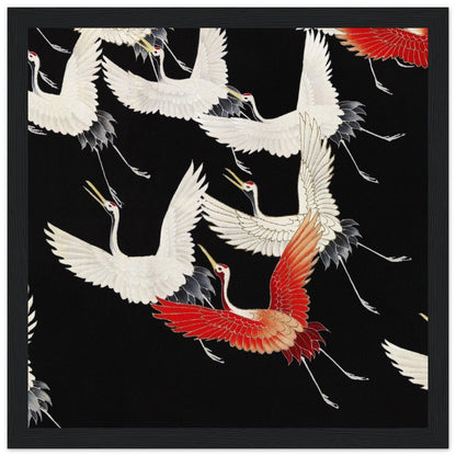 Furisode | Classic Semi - Glossy Paper Wooden Framed Poster - Lyrea