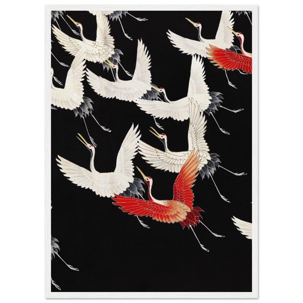 Furisode | Classic Semi - Glossy Paper Wooden Framed Poster - Lyrea