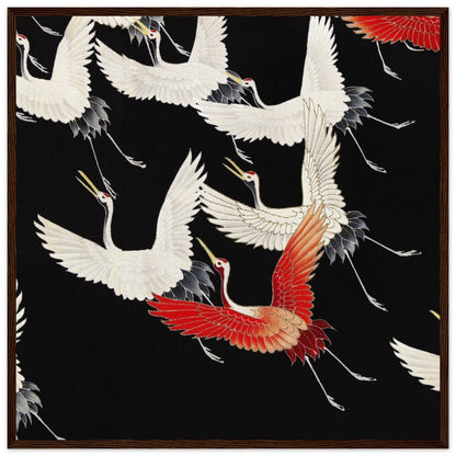 Furisode | Classic Semi - Glossy Paper Wooden Framed Poster - Lyrea