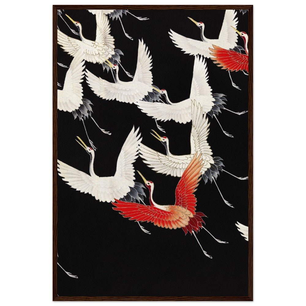 Furisode | Classic Semi - Glossy Paper Wooden Framed Poster - Lyrea