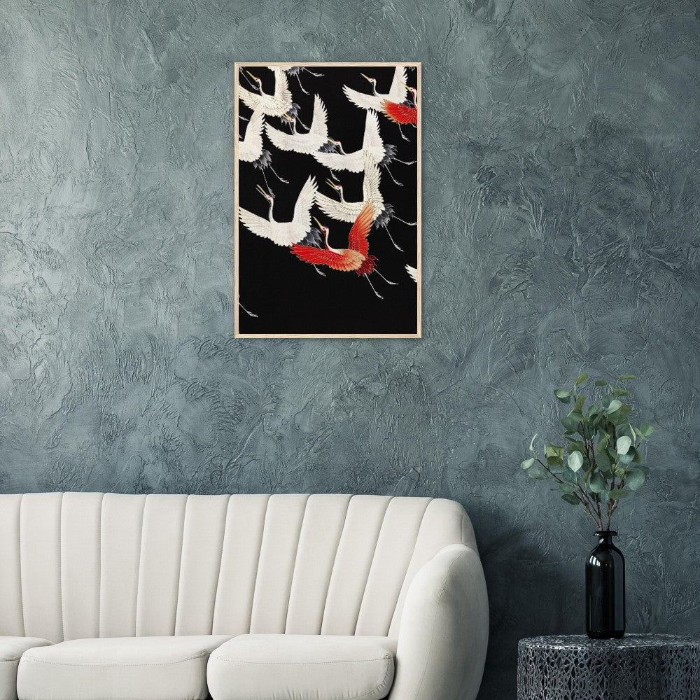 Furisode | Classic Semi - Glossy Paper Wooden Framed Poster - Lyrea