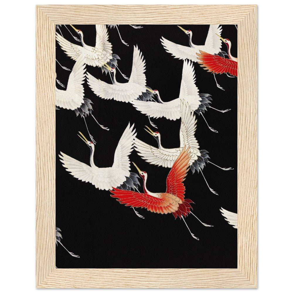 Furisode | Classic Semi - Glossy Paper Wooden Framed Poster - Lyrea