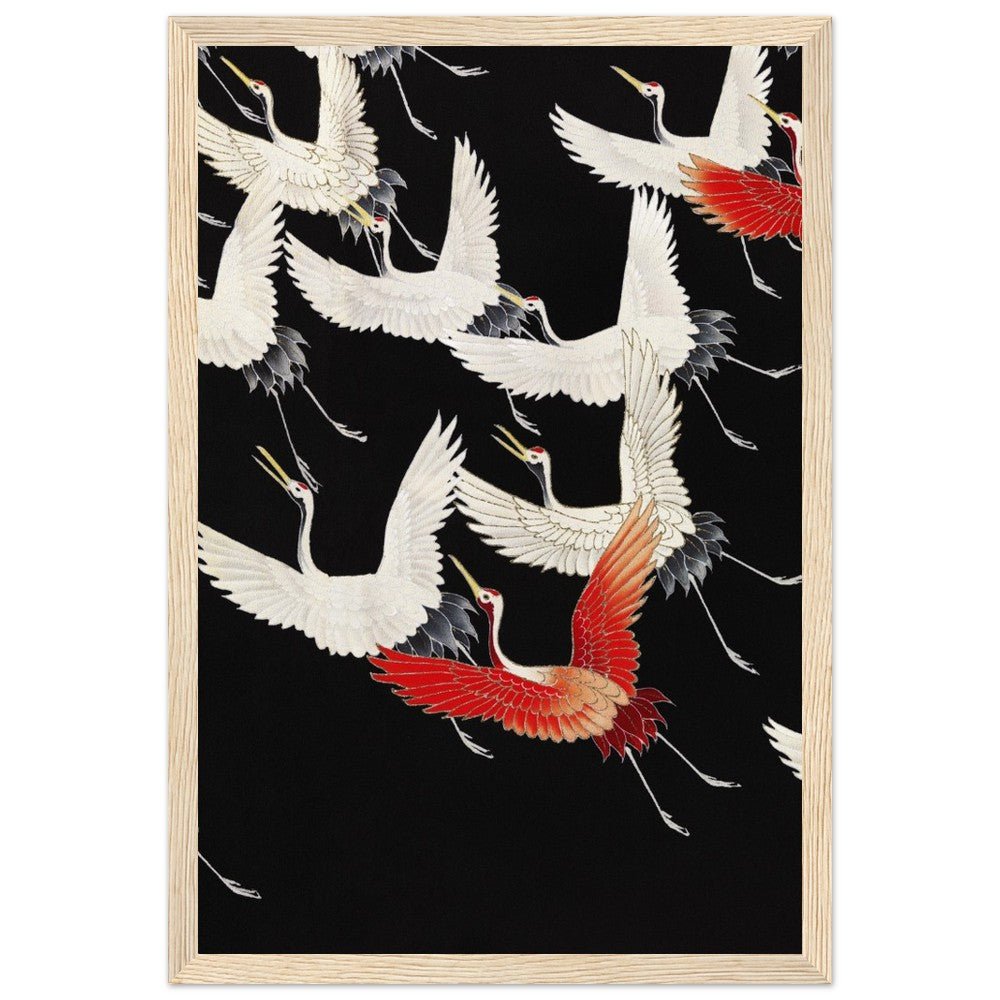 Furisode | Classic Semi - Glossy Paper Wooden Framed Poster - Lyrea