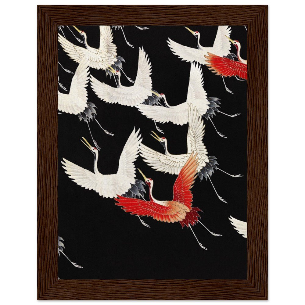 Furisode | Classic Semi - Glossy Paper Wooden Framed Poster - Lyrea