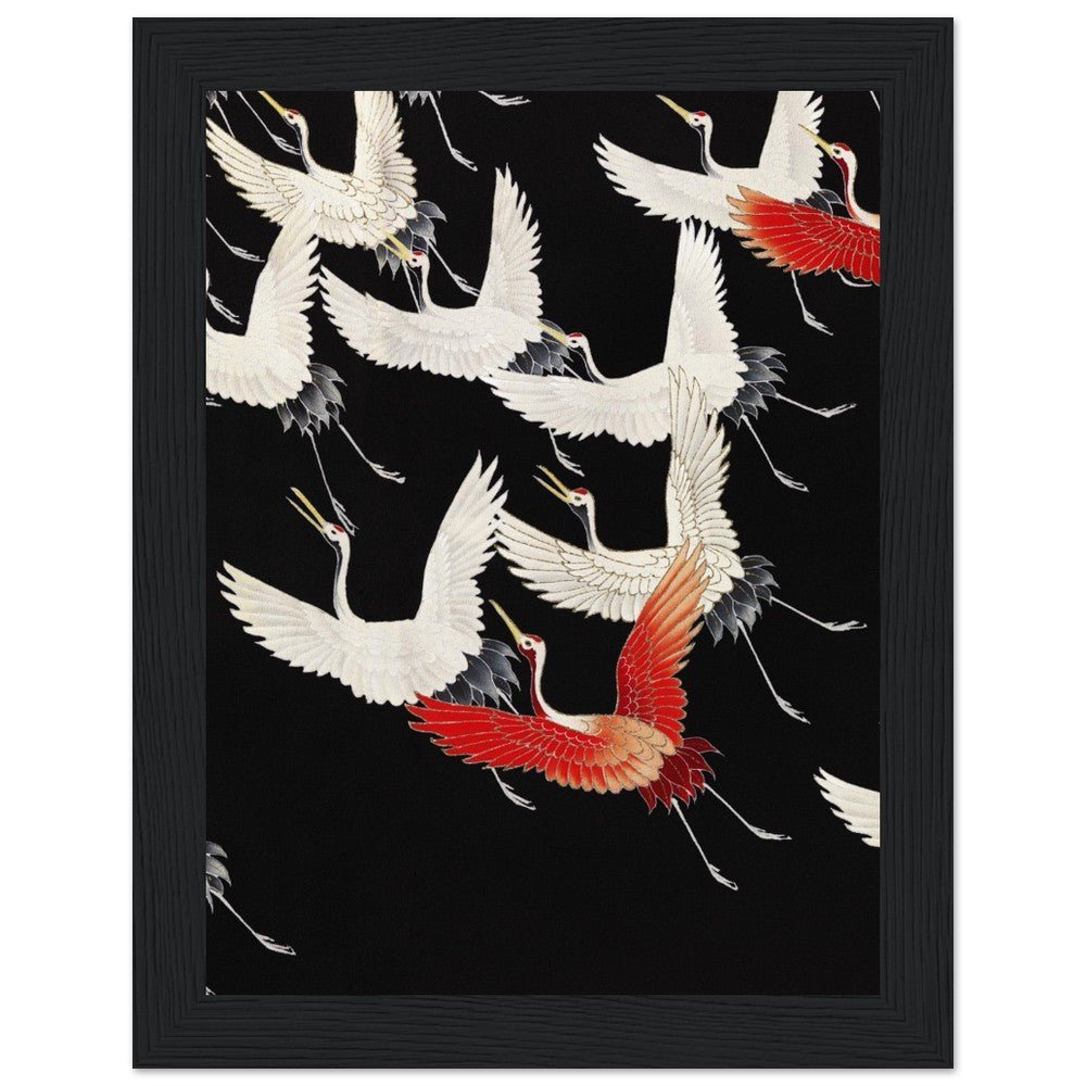 Furisode | Classic Semi - Glossy Paper Wooden Framed Poster - Lyrea