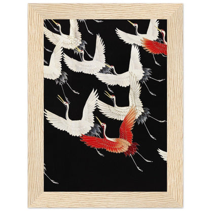 Furisode | Classic Semi - Glossy Paper Wooden Framed Poster - Lyrea