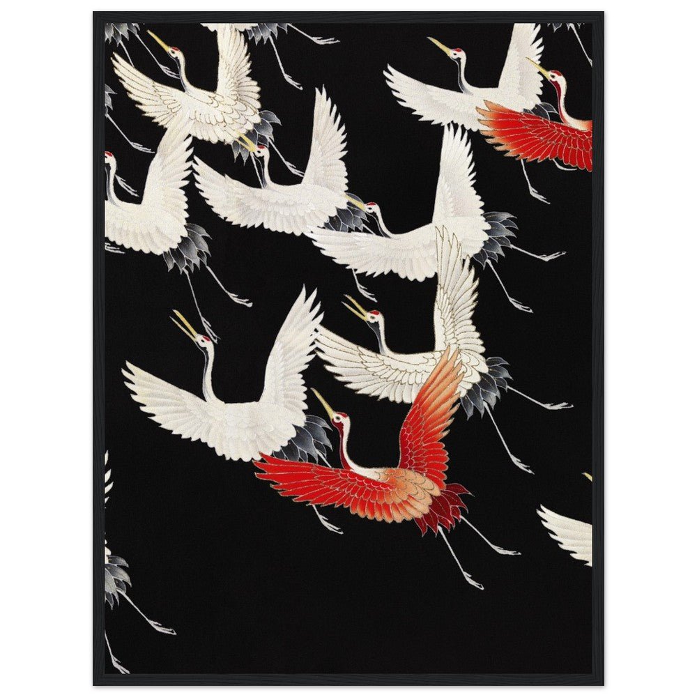 Furisode | Classic Semi - Glossy Paper Wooden Framed Poster - Lyrea