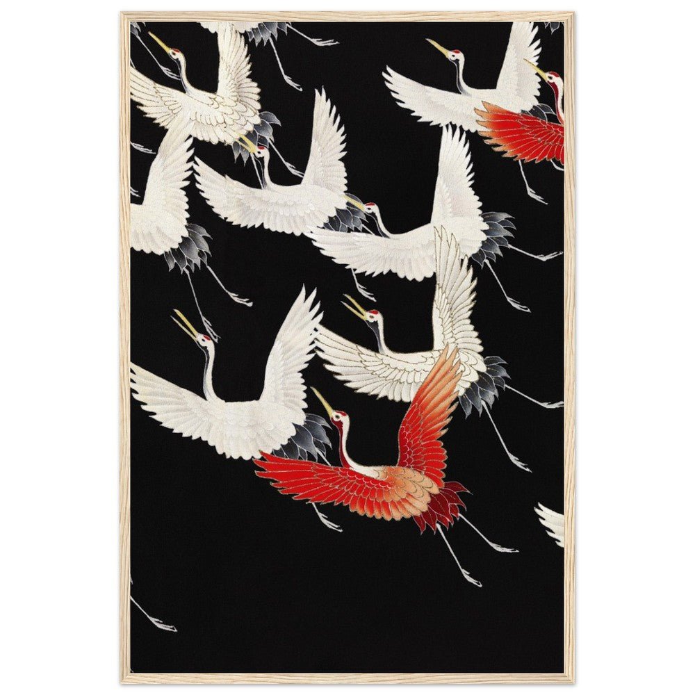 Furisode | Classic Semi - Glossy Paper Wooden Framed Poster - Lyrea