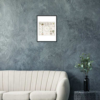 Geographiae Mathematicae - Classic Semi-Glossy Paper Wooden Framed Poster - My Store