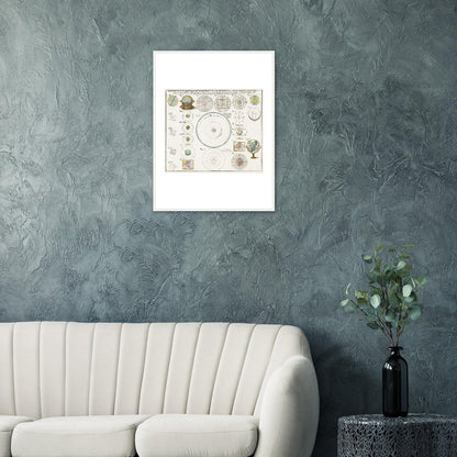 Geographiae Mathematicae - Classic Semi-Glossy Paper Wooden Framed Poster - My Store
