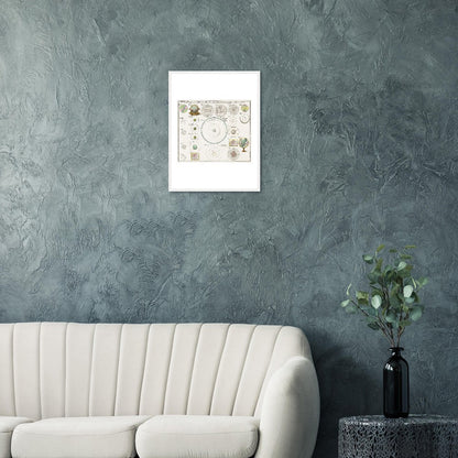 Geographiae Mathematicae - Classic Semi-Glossy Paper Wooden Framed Poster - My Store
