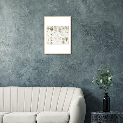 Geographiae Mathematicae - Classic Semi-Glossy Paper Wooden Framed Poster - My Store