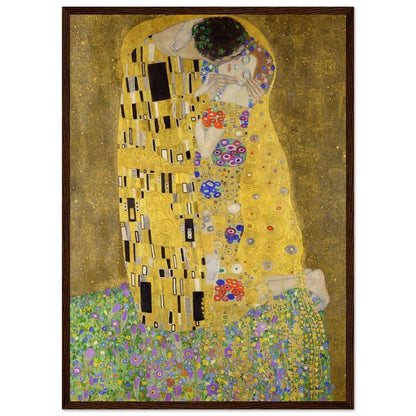 Gustav Klimt "The Kiss" Wooden Framed Poster - Lyrea