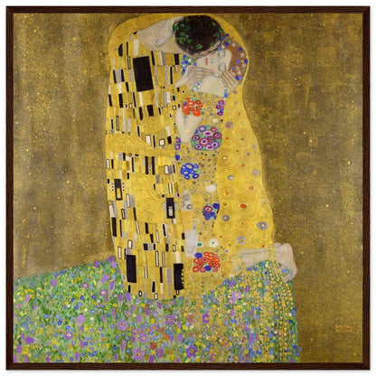 Gustav Klimt "The Kiss" Wooden Framed Poster - Lyrea