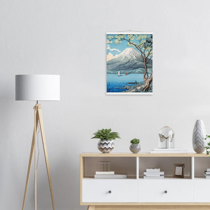 Mount Fuji from Lake Yamanaka by Hiroaki Takahashi Poster with Hanger - Lyrea