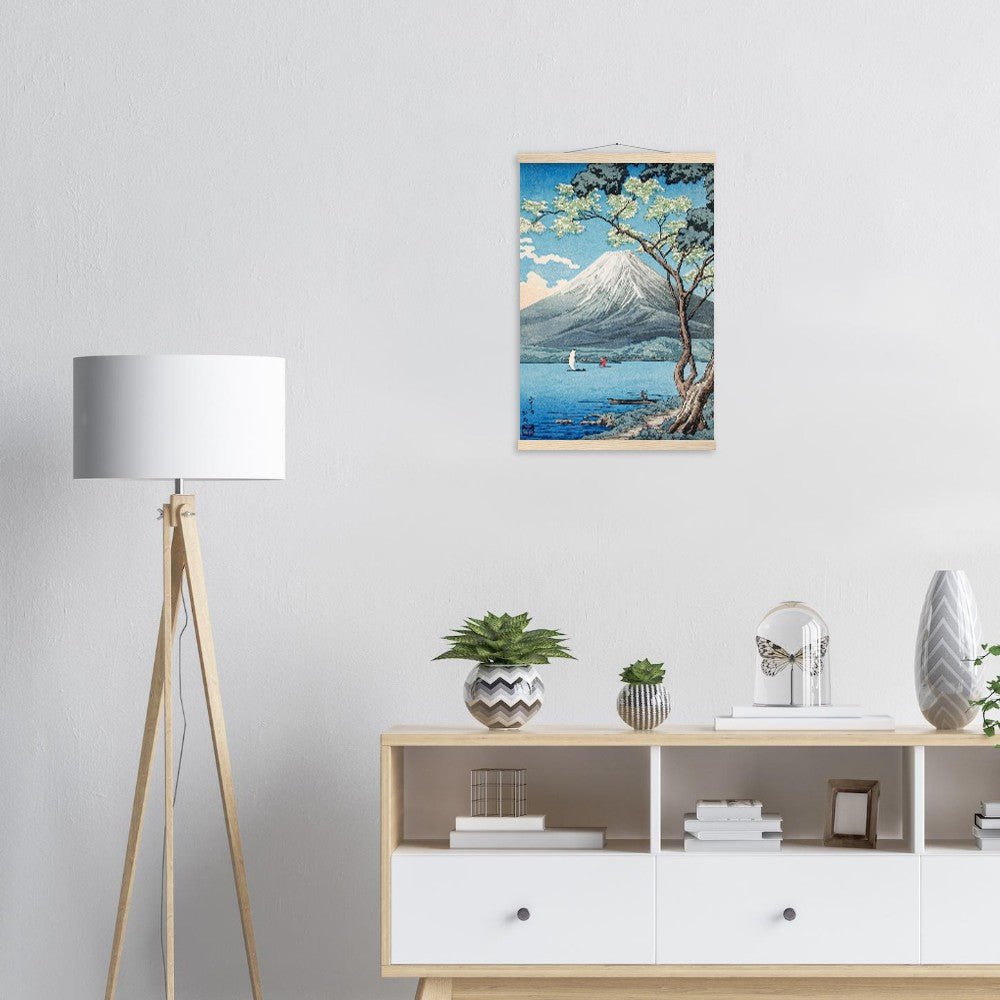 Mount Fuji from Lake Yamanaka by Hiroaki Takahashi Poster with Hanger - Lyrea