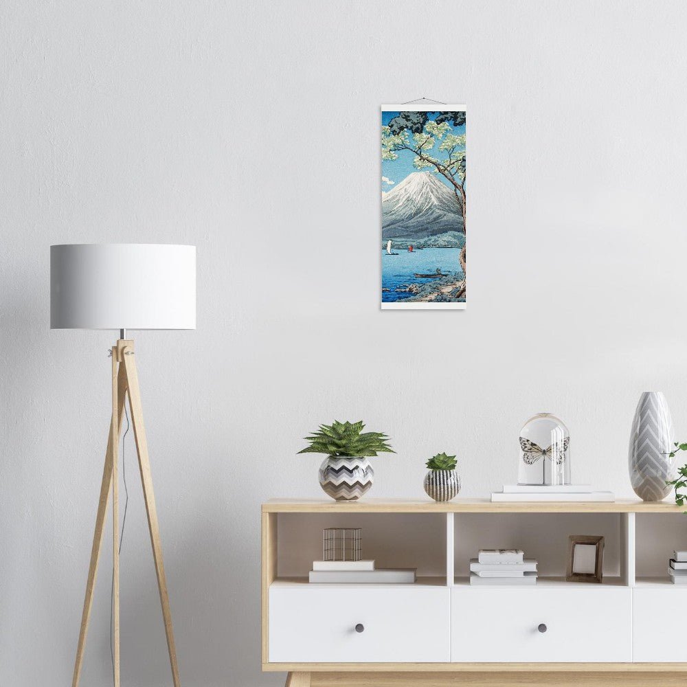 Mount Fuji from Lake Yamanaka by Hiroaki Takahashi Poster with Hanger - Lyrea