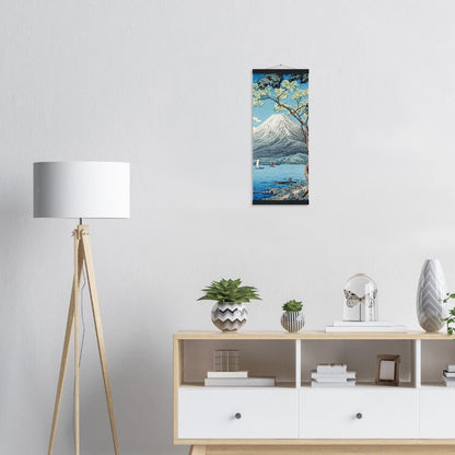 Mount Fuji from Lake Yamanaka by Hiroaki Takahashi Poster with Hanger - Lyrea