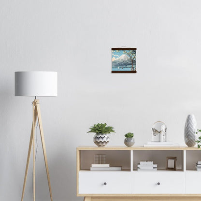 Mount Fuji from Lake Yamanaka by Hiroaki Takahashi Poster with Hanger - Lyrea