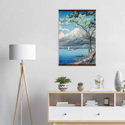 Mount Fuji from Lake Yamanaka by Hiroaki Takahashi Poster with Hanger - Lyrea