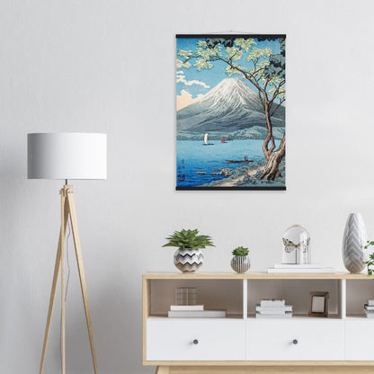 Mount Fuji from Lake Yamanaka by Hiroaki Takahashi Poster with Hanger - Lyrea