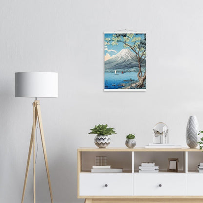 Mount Fuji from Lake Yamanaka by Hiroaki Takahashi Poster with Hanger - Lyrea