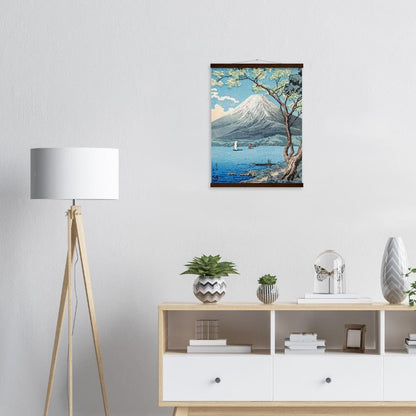 Mount Fuji from Lake Yamanaka by Hiroaki Takahashi Poster with Hanger - Lyrea
