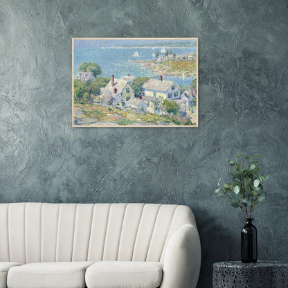 New England Headlands by Childe Hassam | Wooden Framed Poster - Lyrea