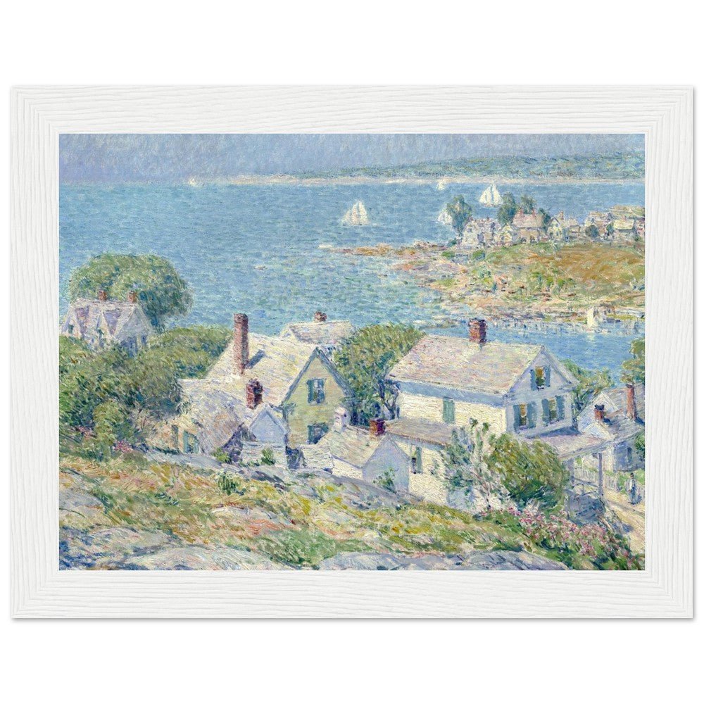 New England Headlands by Childe Hassam | Wooden Framed Poster - Lyrea