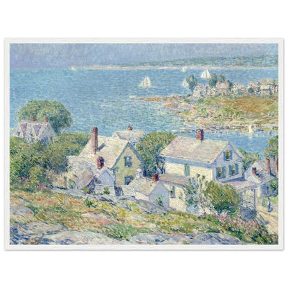 New England Headlands by Childe Hassam | Wooden Framed Poster - Lyrea