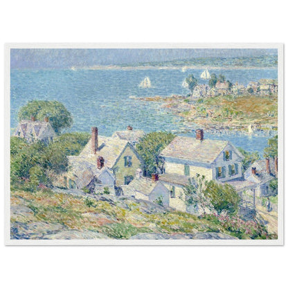 New England Headlands by Childe Hassam | Wooden Framed Poster - Lyrea