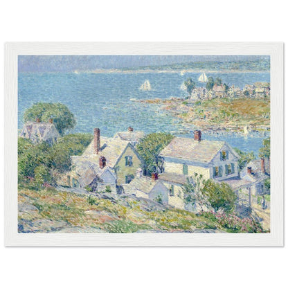 New England Headlands by Childe Hassam | Wooden Framed Poster - Lyrea