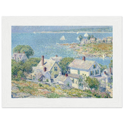 New England Headlands by Childe Hassam | Wooden Framed Poster - Lyrea
