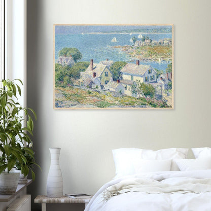 New England Headlands by Childe Hassam | Wooden Framed Poster - Lyrea