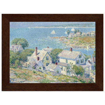New England Headlands by Childe Hassam | Wooden Framed Poster - Lyrea