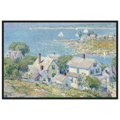 New England Headlands by Childe Hassam | Wooden Framed Poster - Lyrea