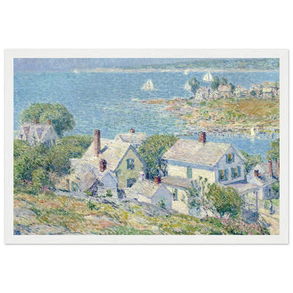 New England Headlands by Childe Hassam | Wooden Framed Poster - Lyrea