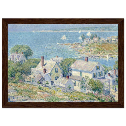New England Headlands by Childe Hassam | Wooden Framed Poster - Lyrea