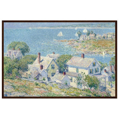 New England Headlands by Childe Hassam | Wooden Framed Poster - Lyrea