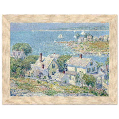 New England Headlands by Childe Hassam | Wooden Framed Poster - Lyrea