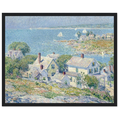 New England Headlands by Childe Hassam | Wooden Framed Poster - Lyrea