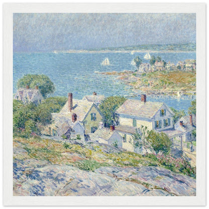 New England Headlands by Childe Hassam | Wooden Framed Poster - Lyrea